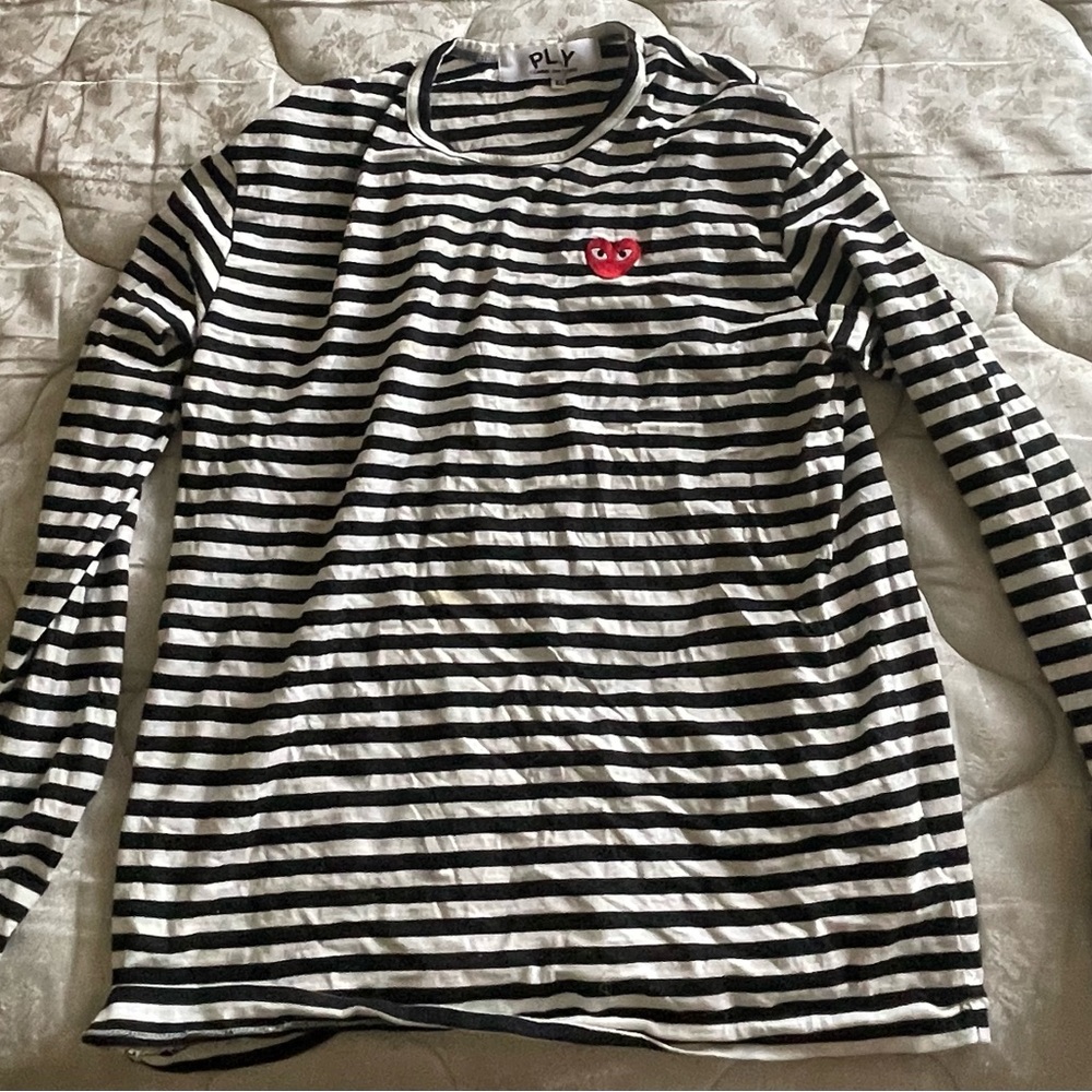 Comme des Garçons PLAY striped long-sleeve T-shirt XL